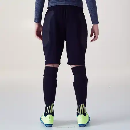 F100 Kids' Goalkeeper Shorts - Black
