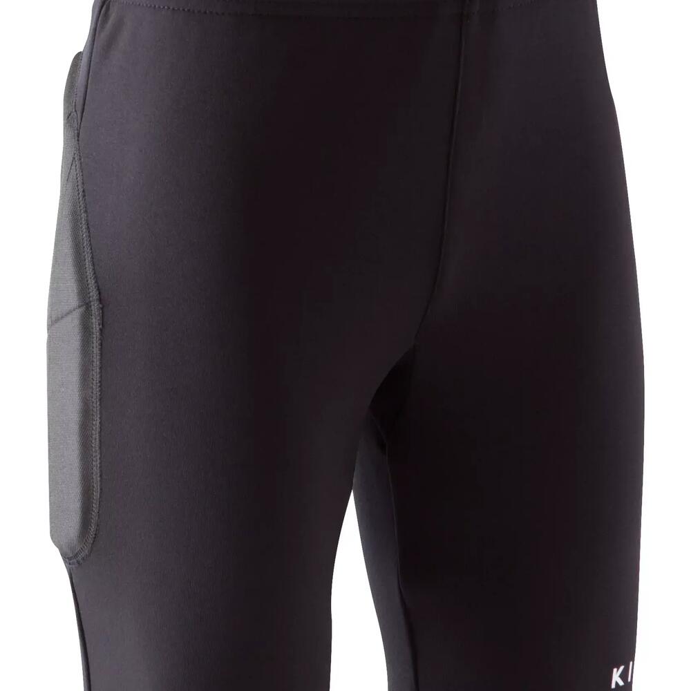 goalkeeper shorts 100 jr black