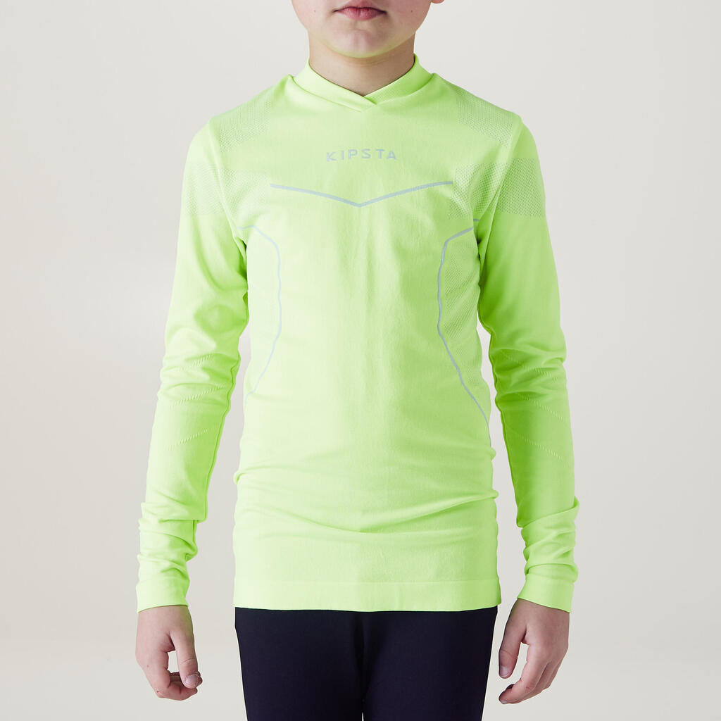 Keepdry 500 Kids' Base Layer - Neon Yellow