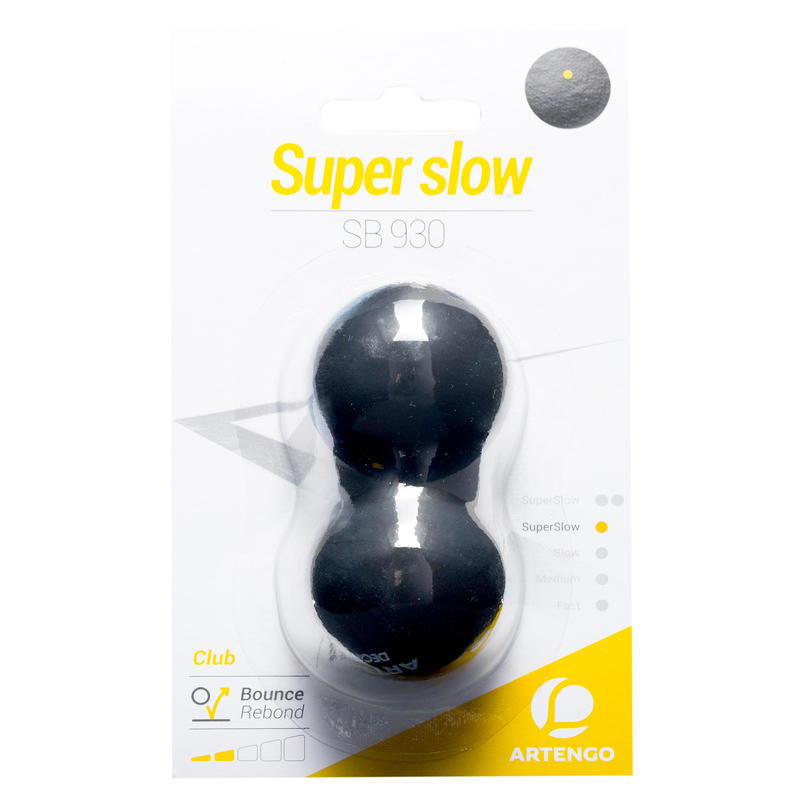 SB 930 Squash Ball Twin-Pack - Yellow Dot SB 930 Squash Ball Twin-Pack - Yellow Dot