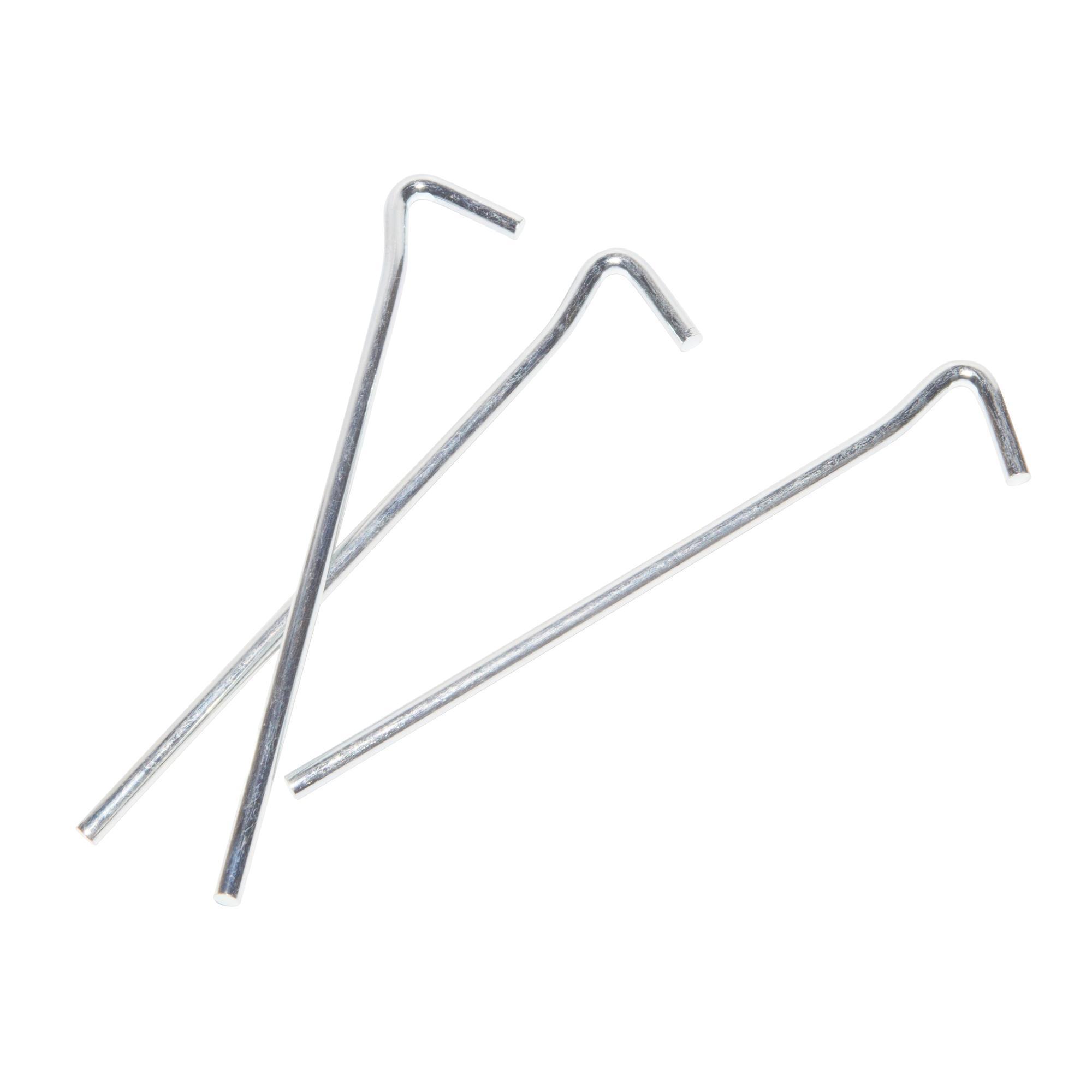 10 STEEL TENT PEGS - VARIOUS TERRAINS