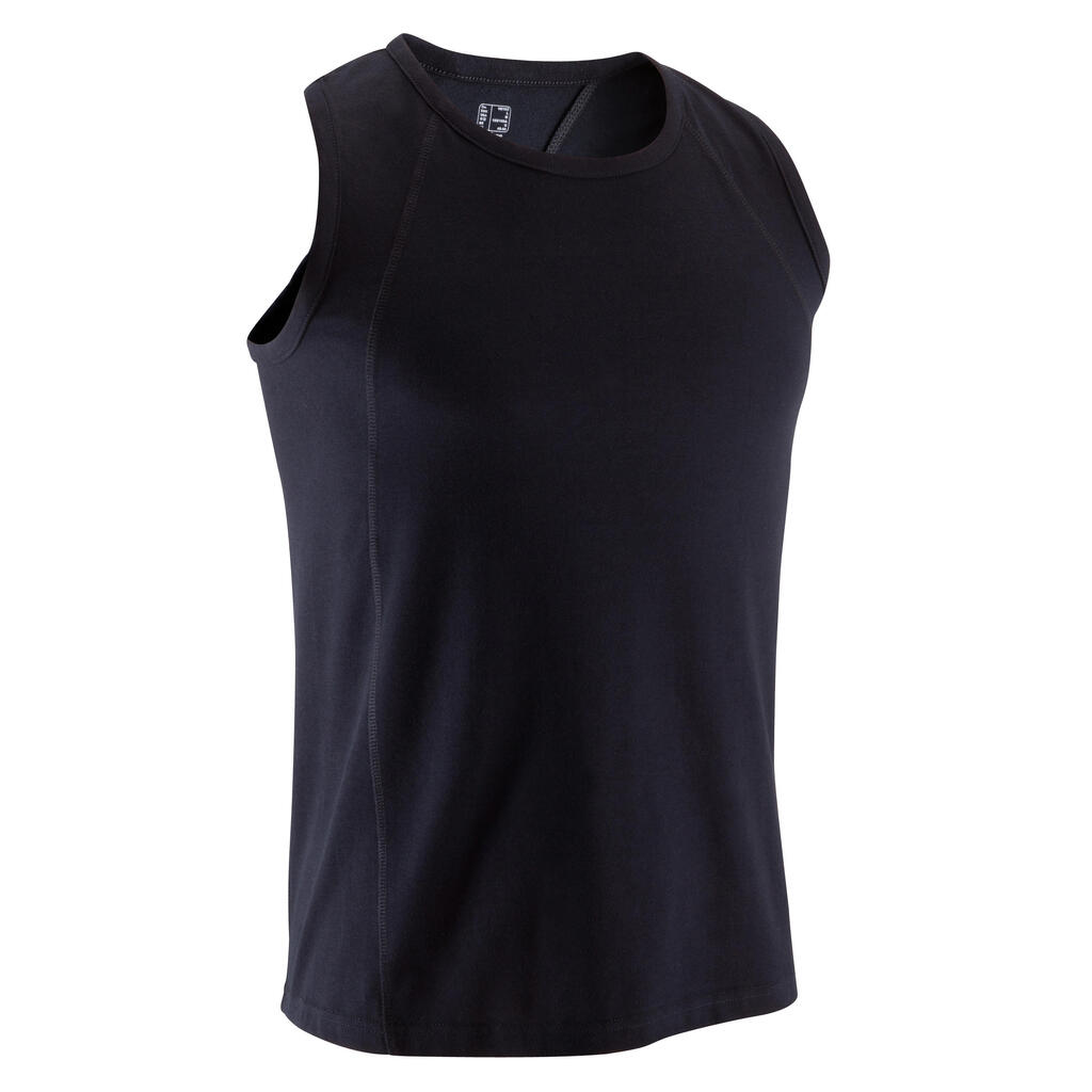 Dry skin bodybuilding tank top - black