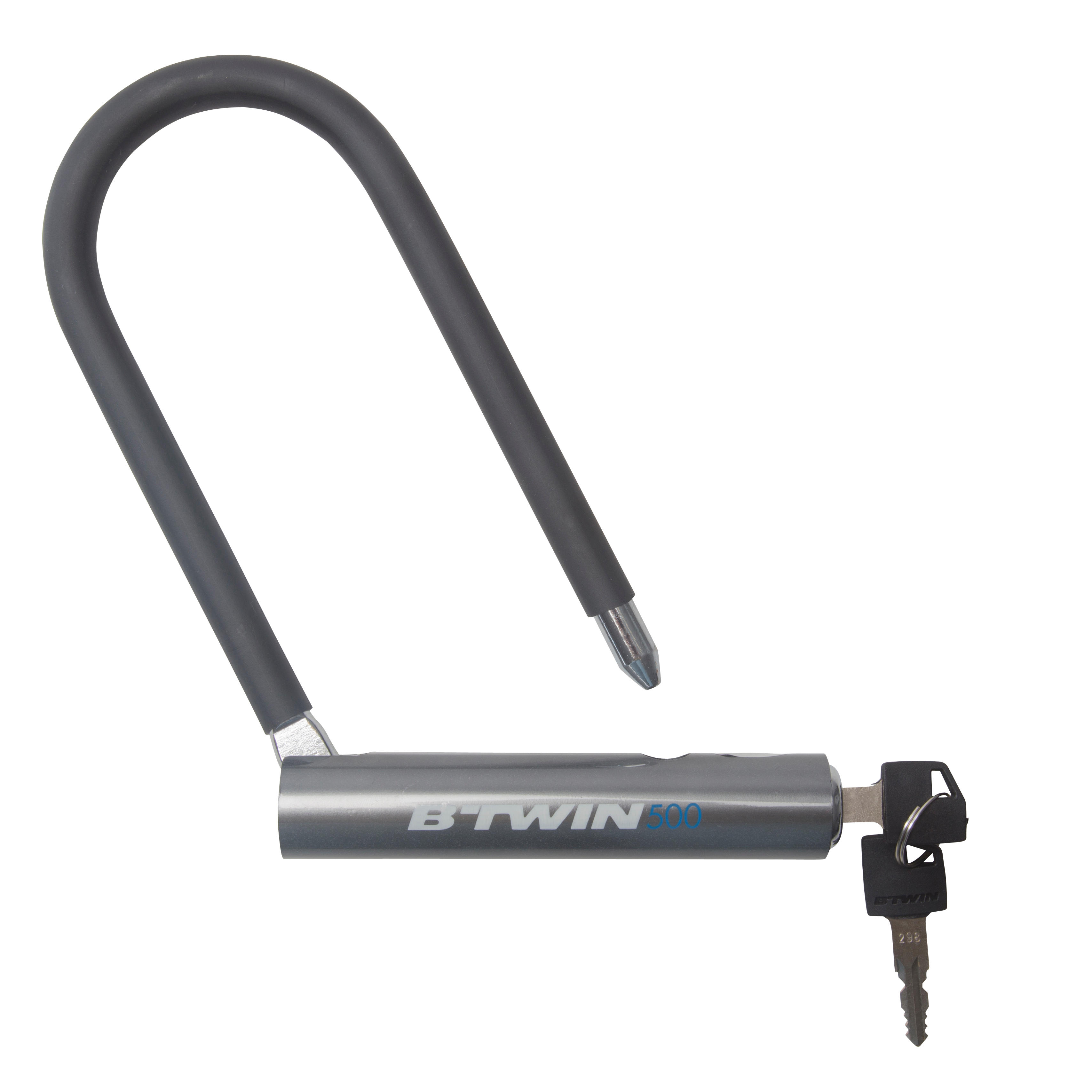 Bike U Lock - 500 Grey - DECATHLON