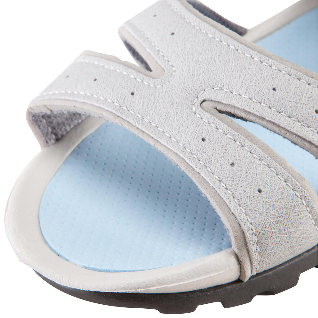 Trekkingsandalen Naturwandern NH100 Damen grau/blau 