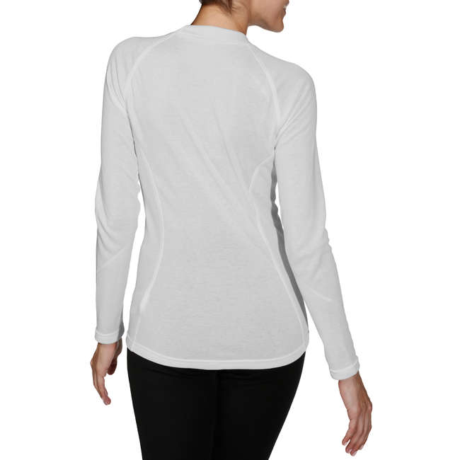 WEDZE Simple Warm Women's Top - White | Decathlon