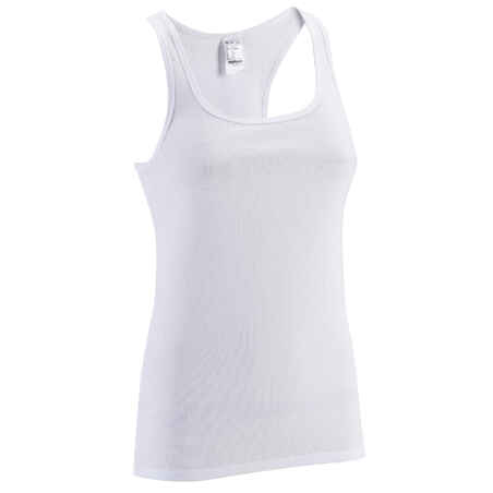 Women's Gym & Pilates Tank Top - White