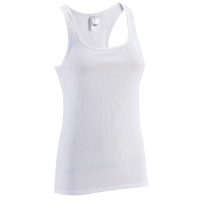 Damestop voor gym en pilates wit