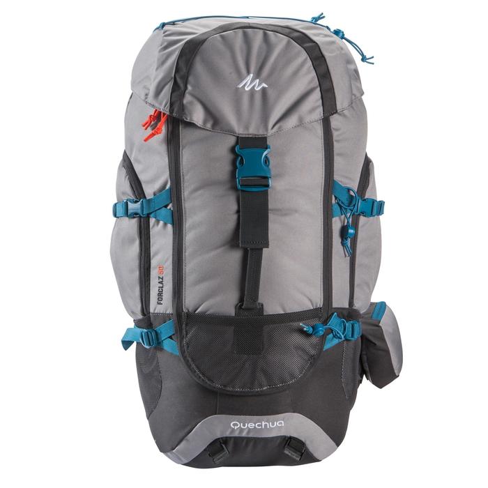 Forclaz 50Litre Trekking Backpack Grey Decathlon