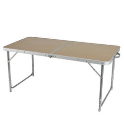 Mobilier camping table 4 ou 6 personnes marron