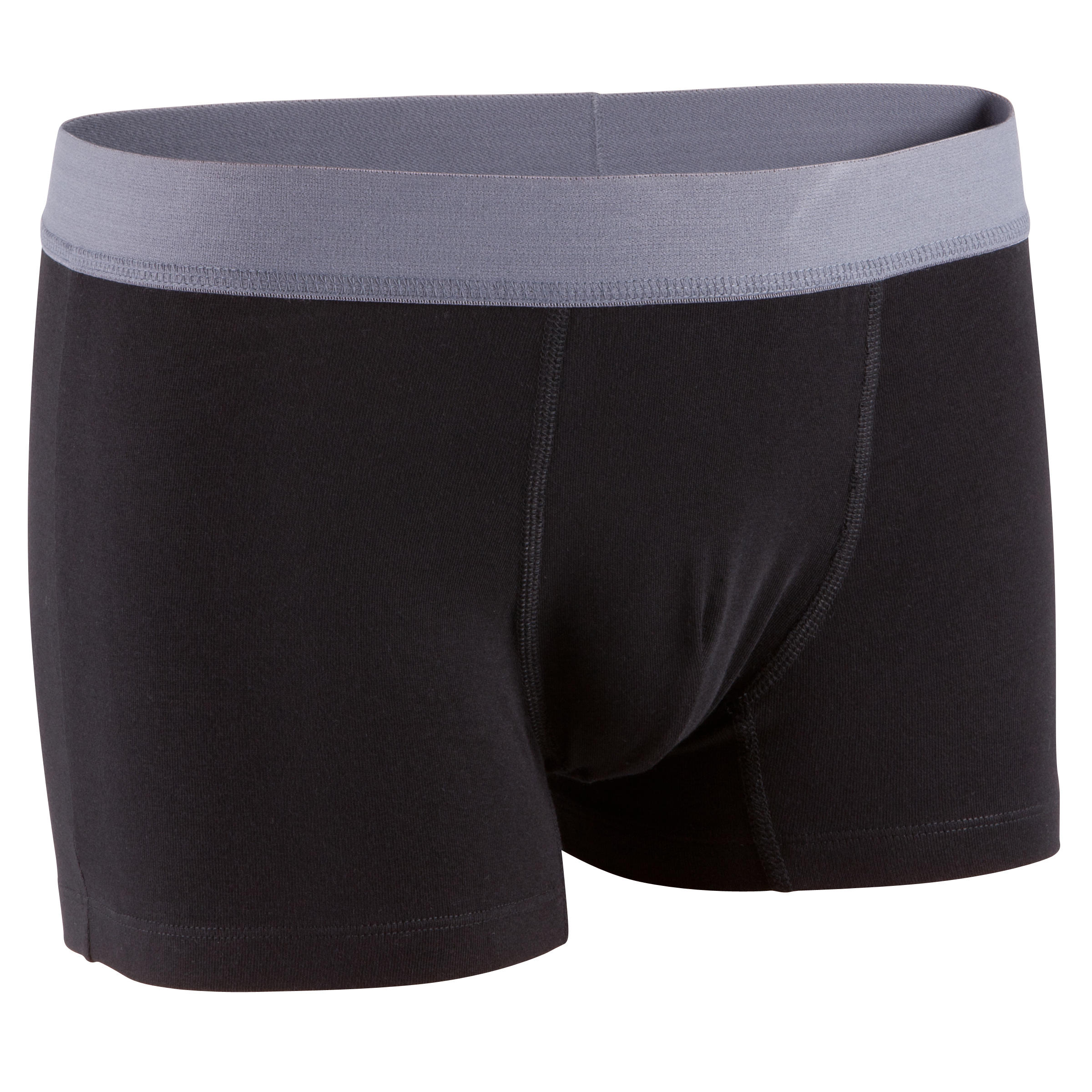 Cotton Fitness Boxers 2-Pack - Black/Grey 2/2