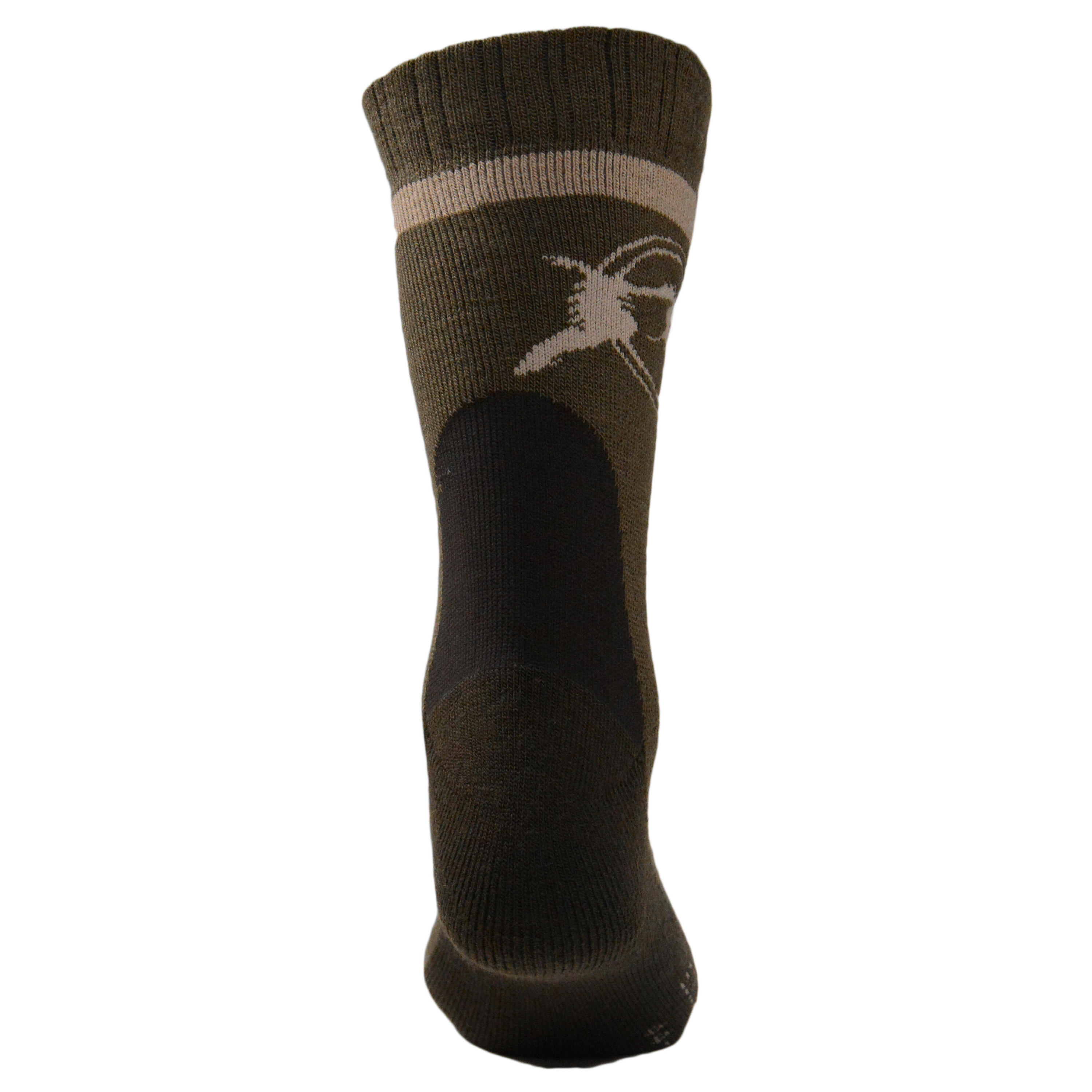 Winter Mid Boar Socks for Hunting - Brown 3/9