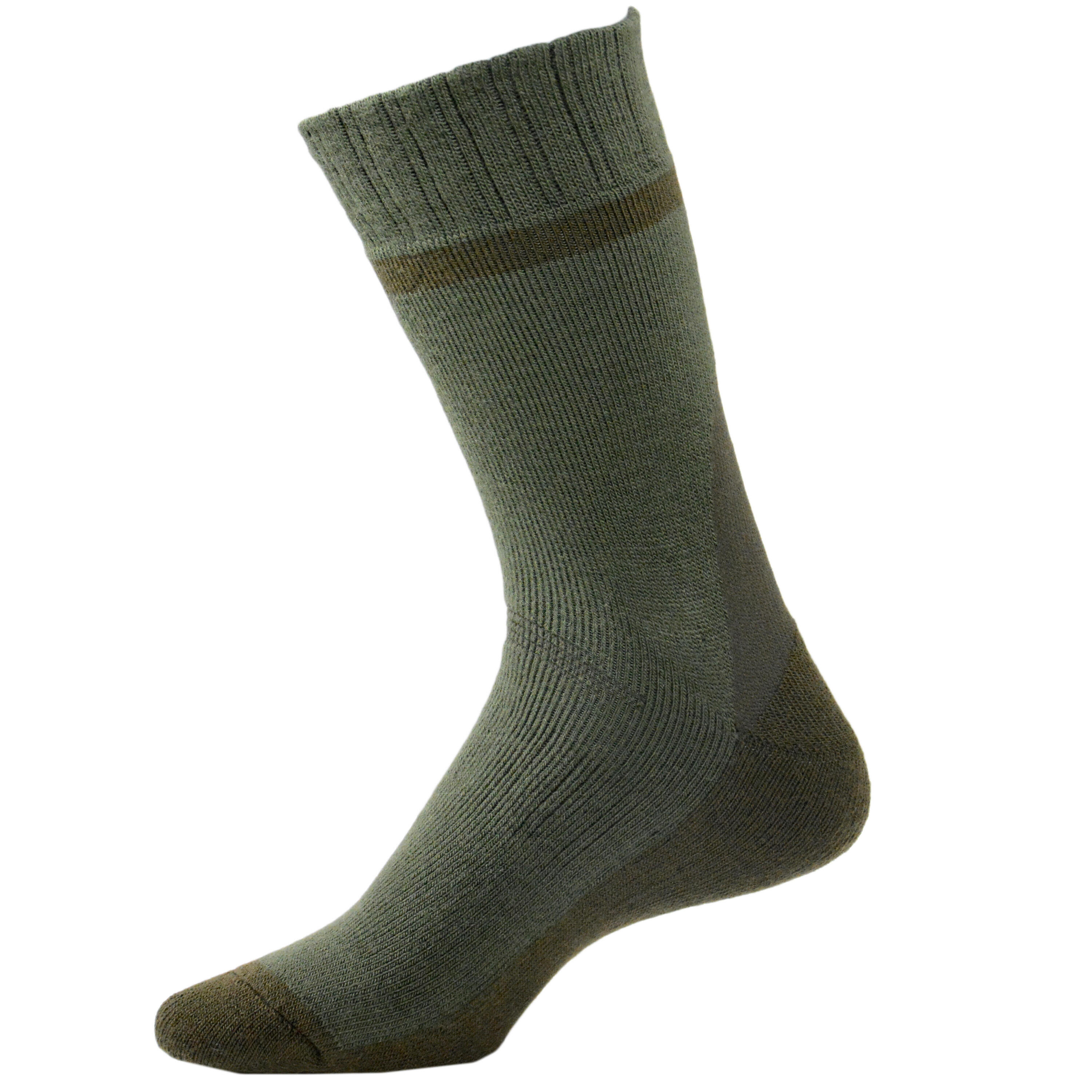 Winter mid warm hunting socks x2 brown 3/19