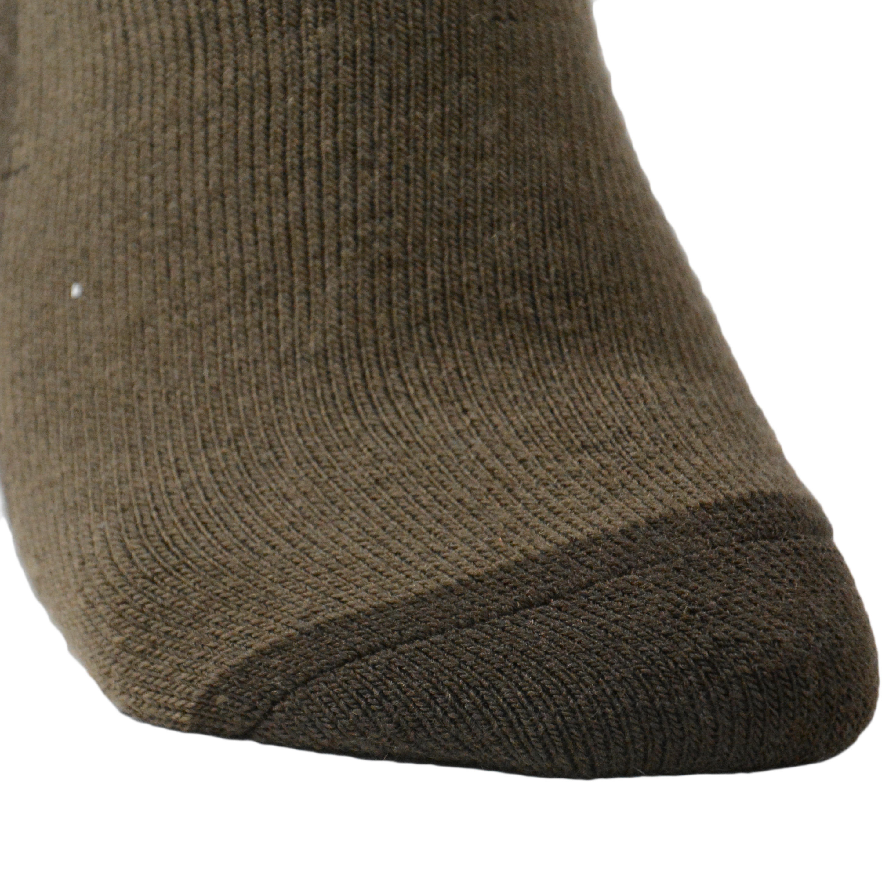 Winter mid warm hunting socks x2 brown 15/19