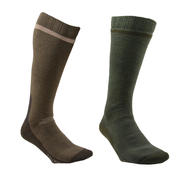 Calcetines de caza Winter largo x 2, café