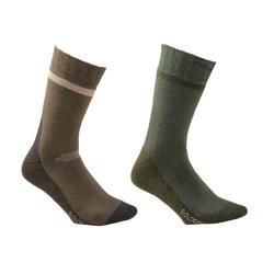 Chaussette chasse chaude Winter middle x2 marron
