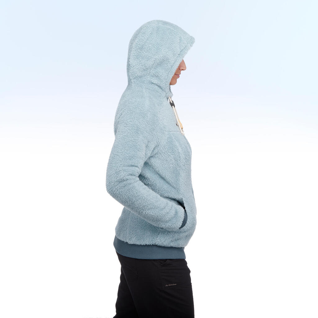 Fleecejacke Winterwandern SH100 Ultra-Warm Damen violett