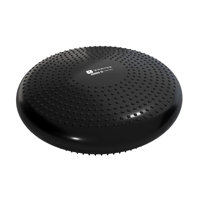 Balanskussen voor fitness soft disc omkeerbaar en moduleerbaar zwart