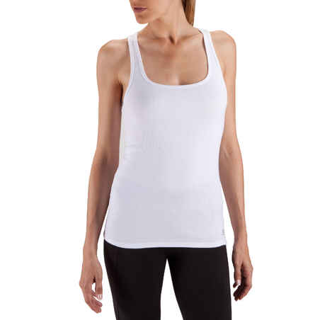 Women's Gym & Pilates Tank Top - White