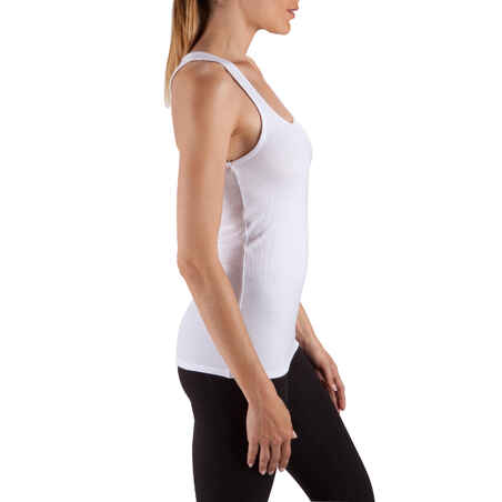 Women's Gym & Pilates Tank Top - White