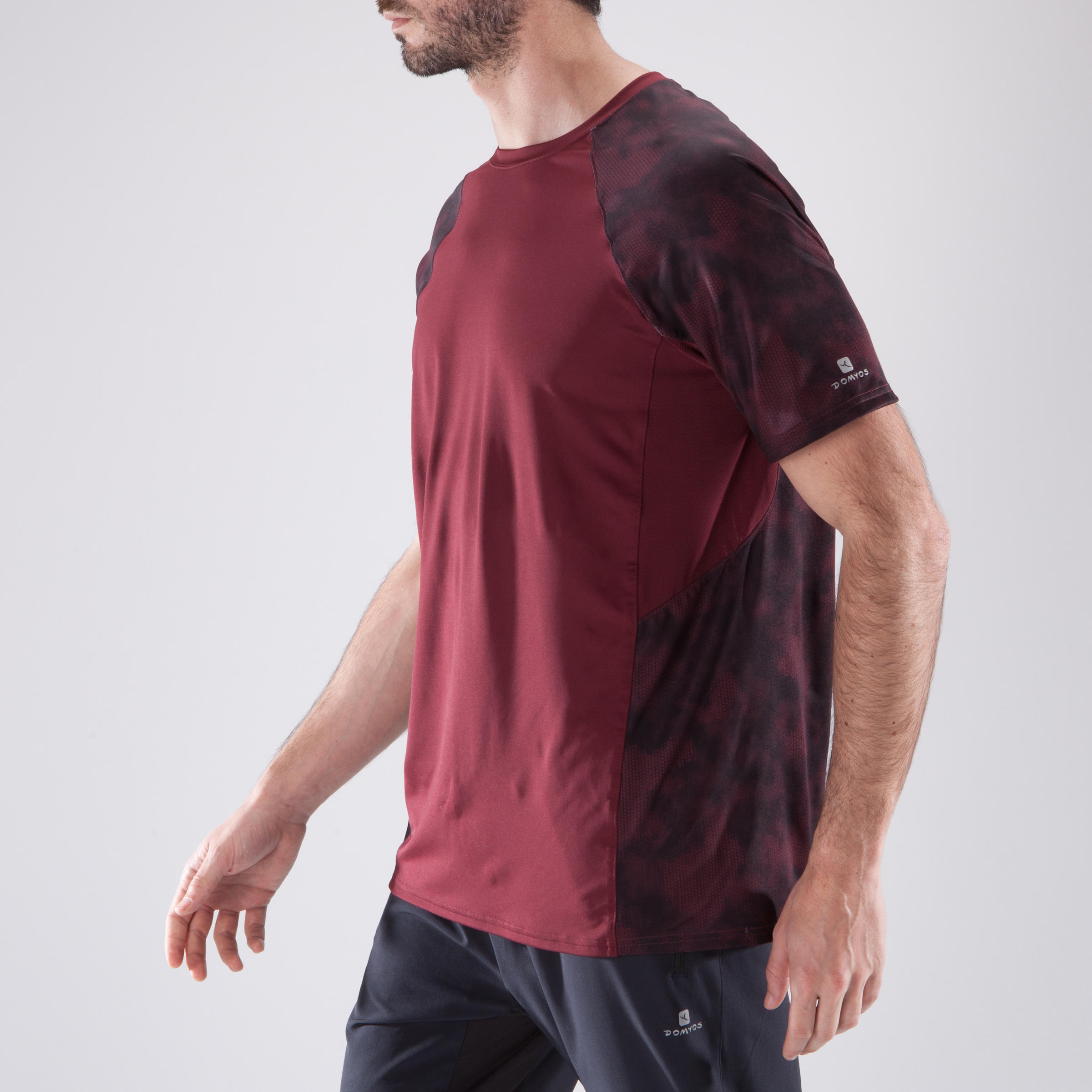

FTS500 Cardio Fitness Short-Sleeved T-Shirt - Burgundy, Red