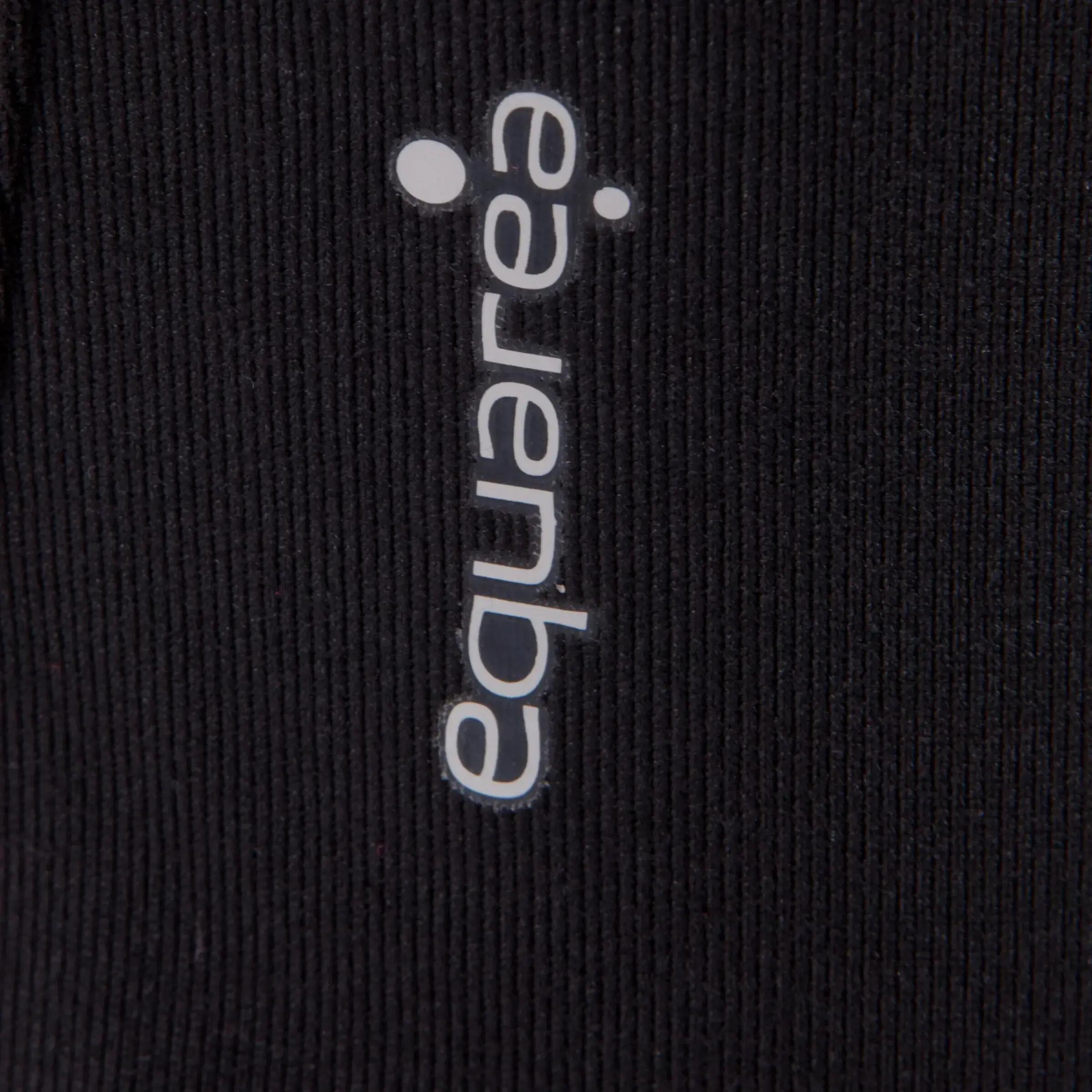 Energy Women's Fitness Leggings - Black with Grey/Pink Contrast Waistband 10/13