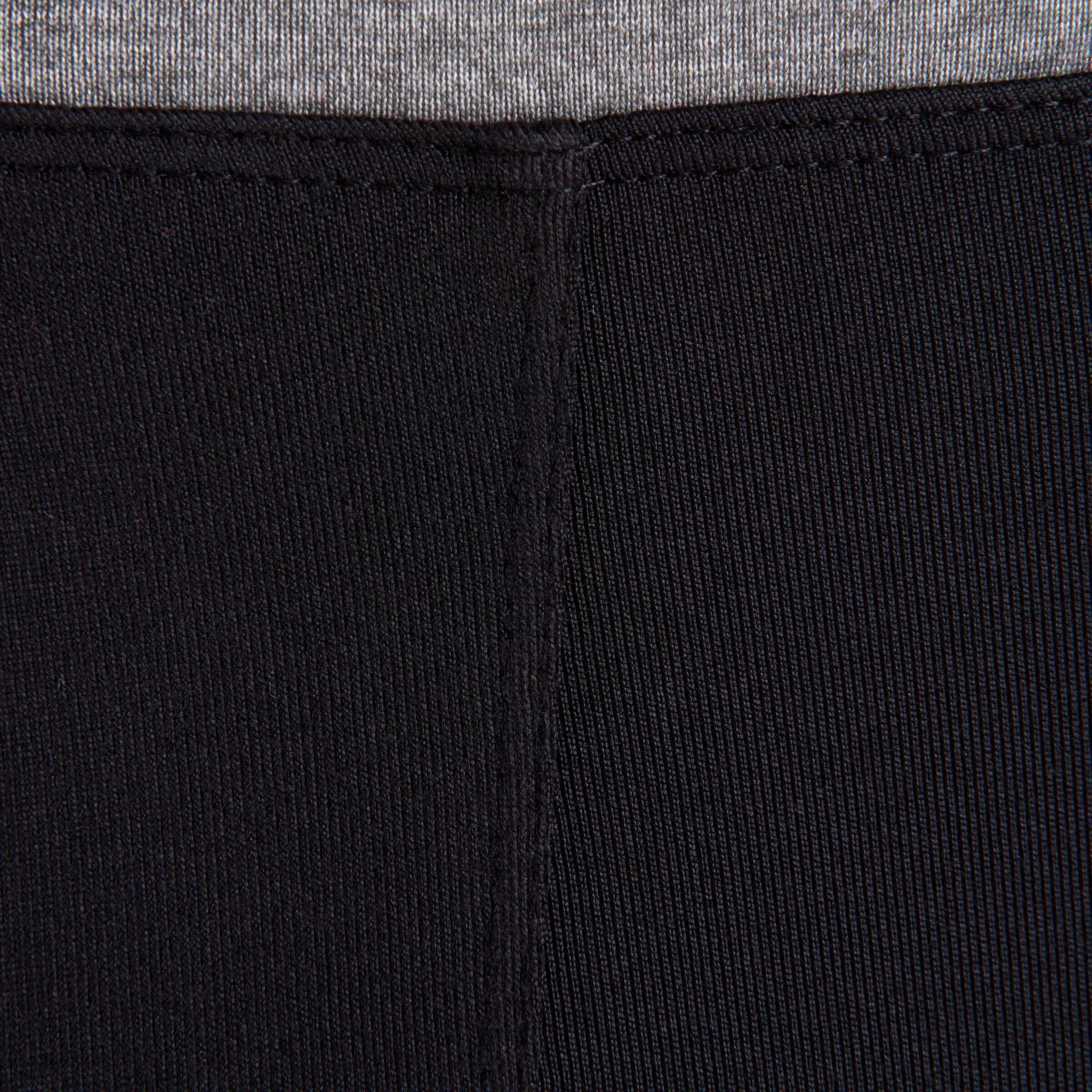 Energy Women's Fitness Leggings - Black with Grey/Pink Contrast Waistband 7/13