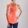 120 Women's Cardio Fitness Tank Top - Coral/Print