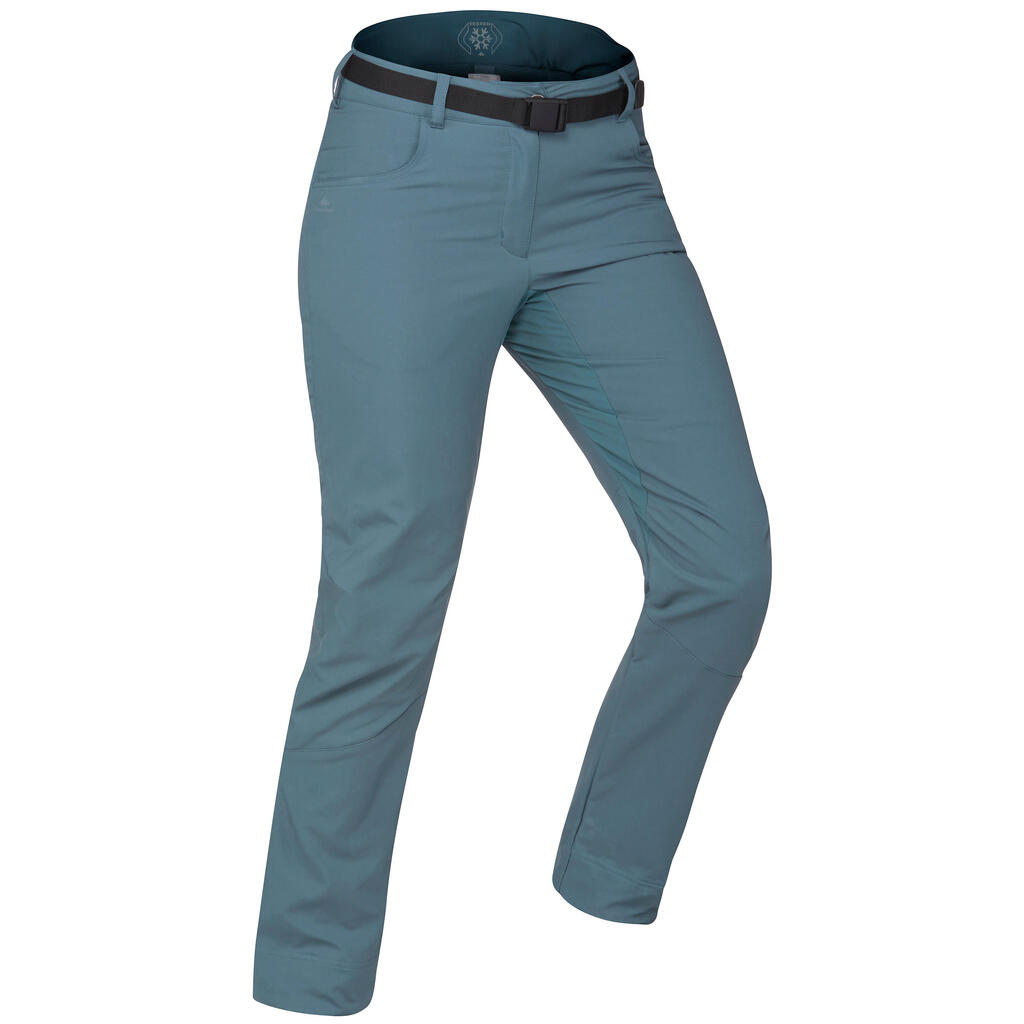 Wanderhose Winterwandern SH500 X-Warm Damen grau