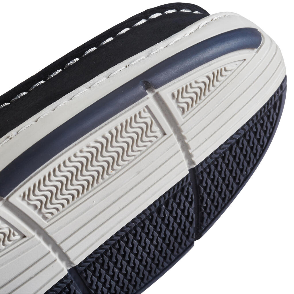 Chaussures bateau cuir homme CLIPPER Gris