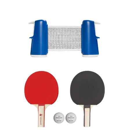 Tischtennis-Set Rollnet Small + 2 Schläger + 2 Bälle