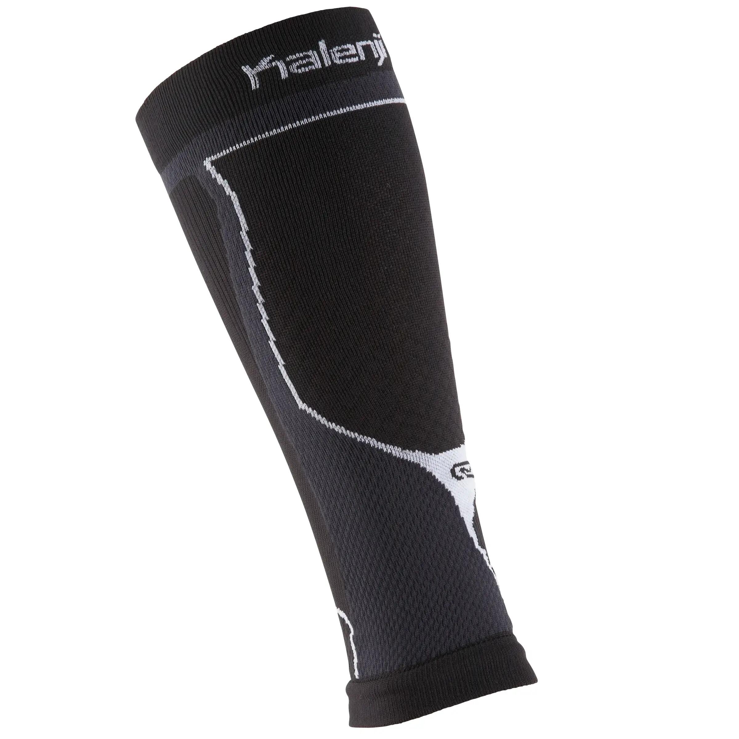 KANERGY RUNNING LEG SLEEVES BLACK RED 2/7
