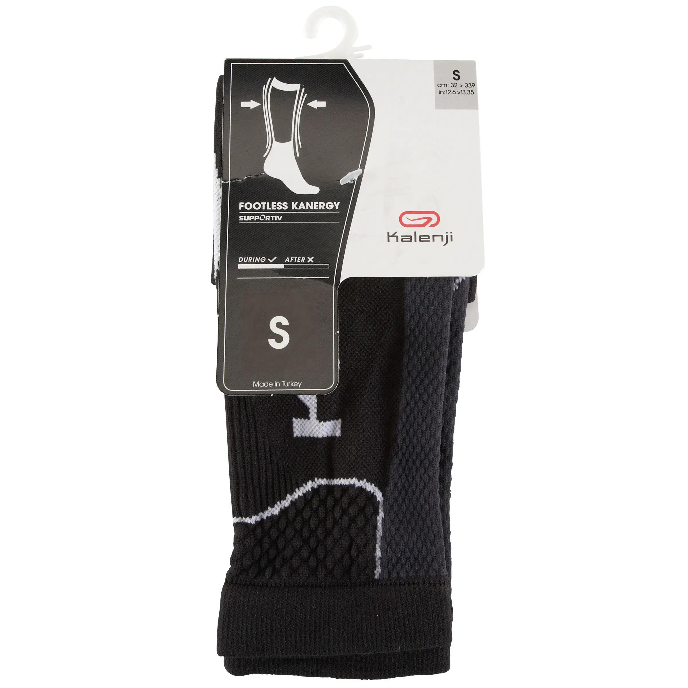 KANERGY RUNNING LEG SLEEVES BLACK RED 6/7