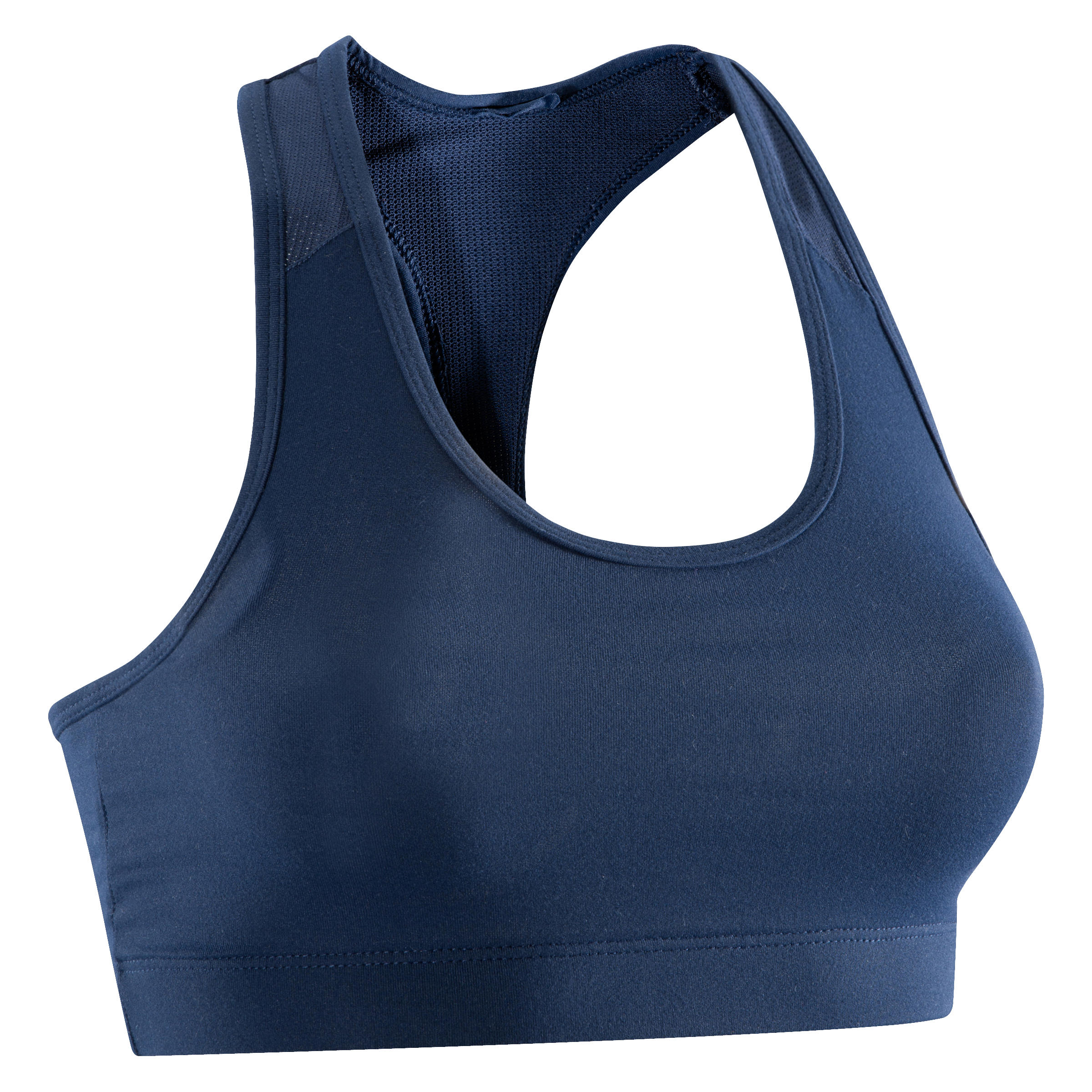 DOMYOS 100 Women's Cardio Fitness Sports Bra - Navy Blue