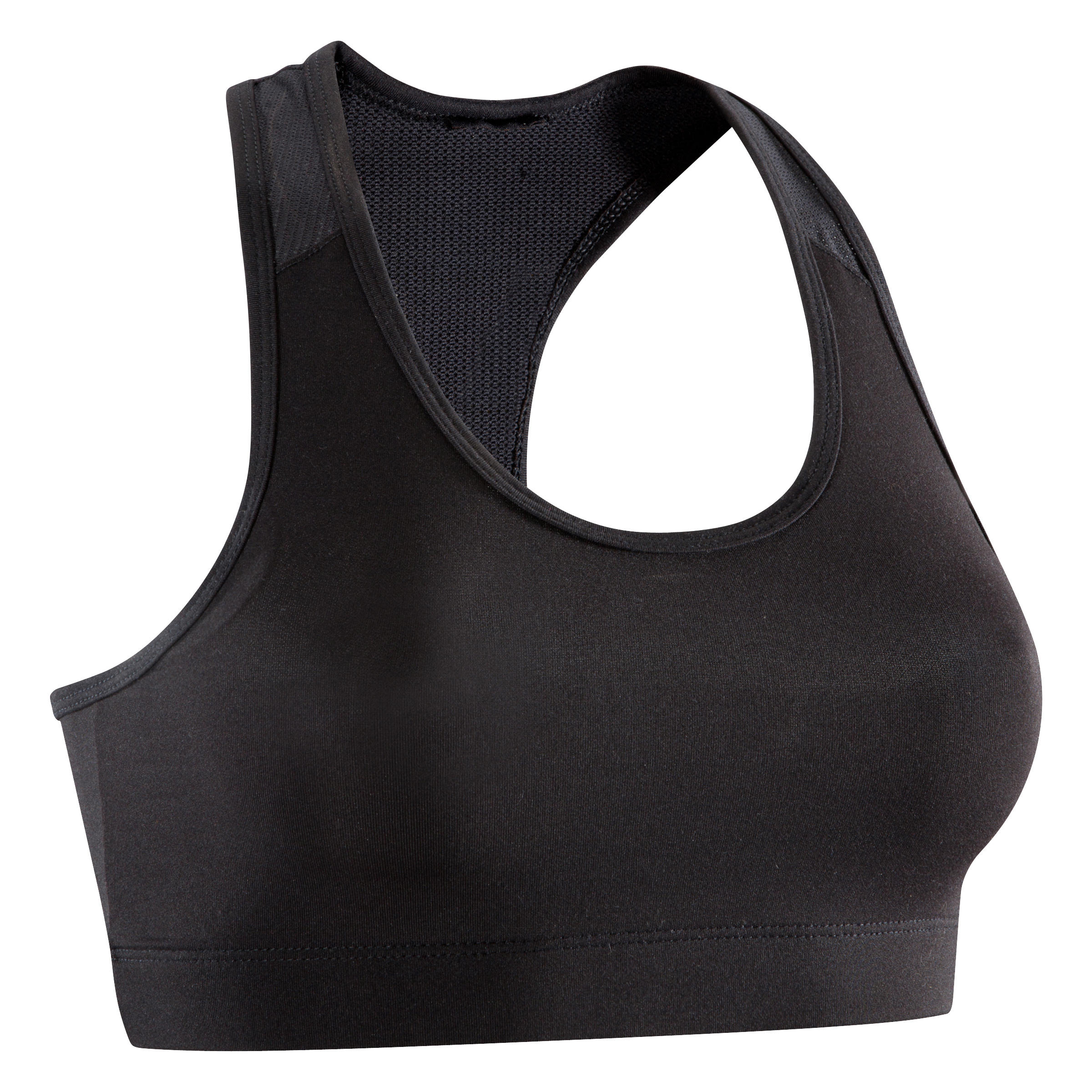 Top deportivo fitness cardio-training mujer 100 negro