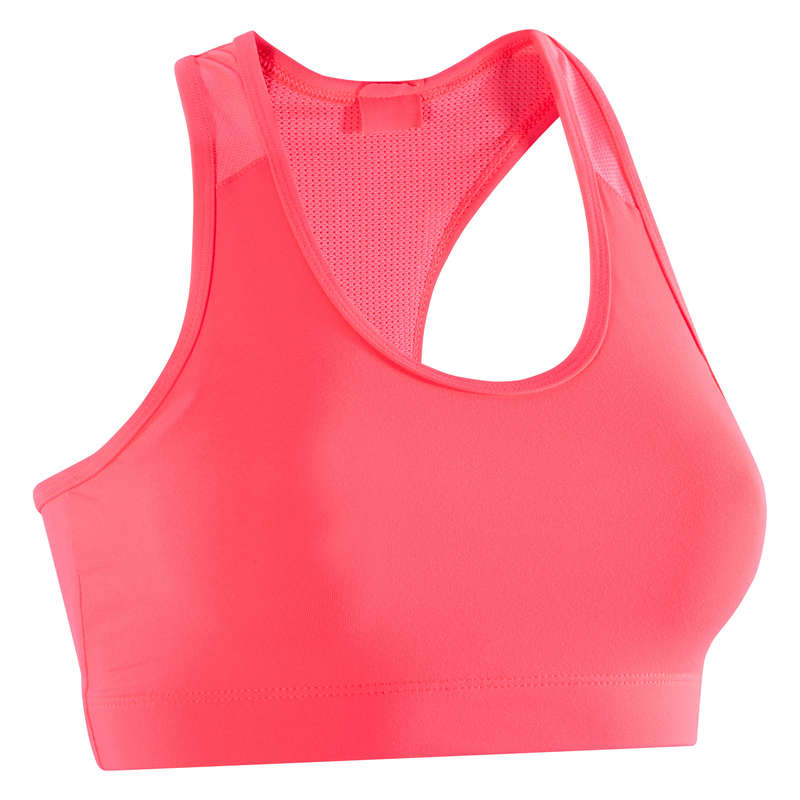 DOMYOS 100 Women's Cardio Fitness Sports Bra - Pink