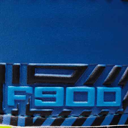 F900 Finger Protect Adult Goalkeeper Gloves - Blue/Yellow