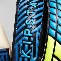 F900 Finger Protect Adult Goalkeeper Gloves - Blue/Yellow