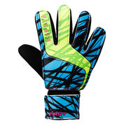 Otroške rokavice za nogometnega vratarja First – modro-roza-rumeno-zelene