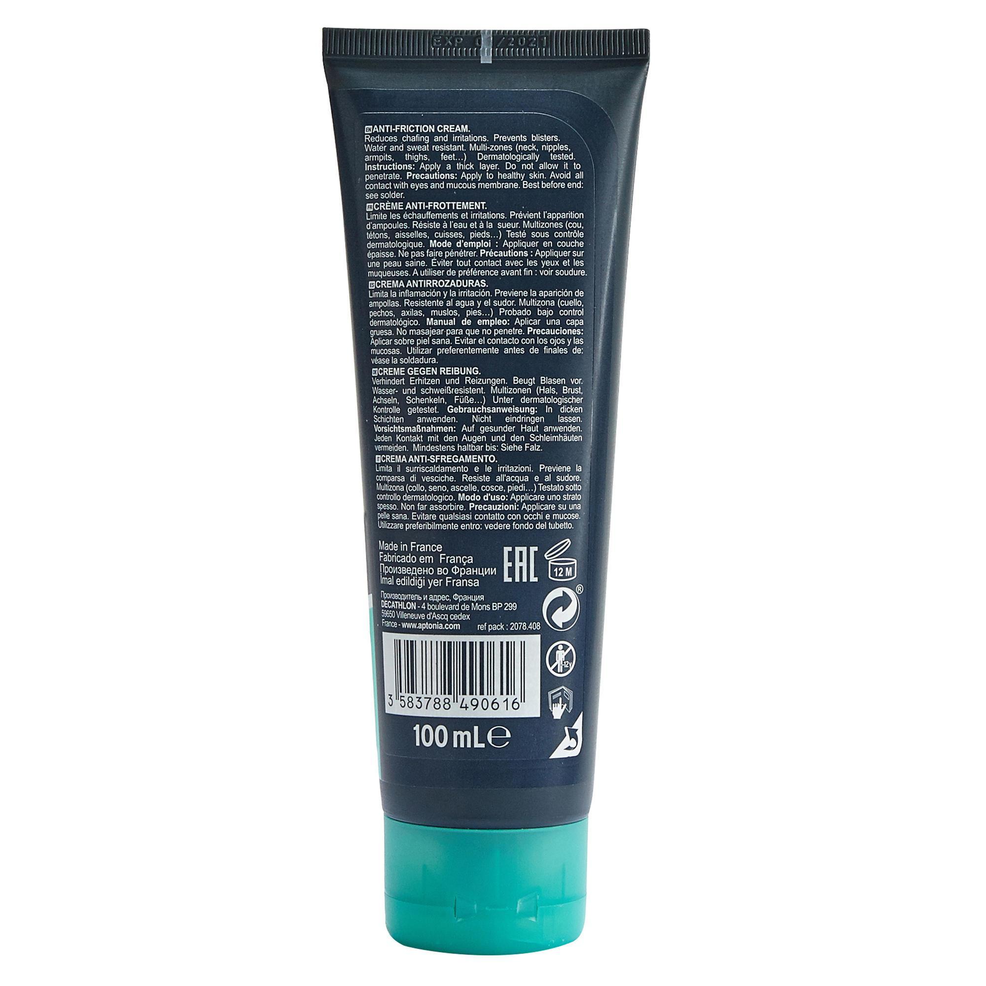 Anti-friction cream, anti-friction gel 100 mL