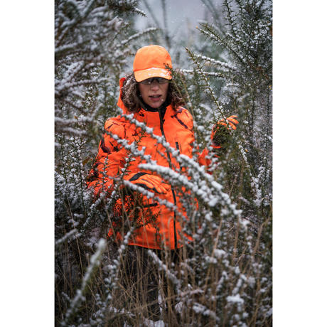 VESTE FEMME CHASSE IMPERMEABLE RESISTANTE SUPERTRACK FLUO ...