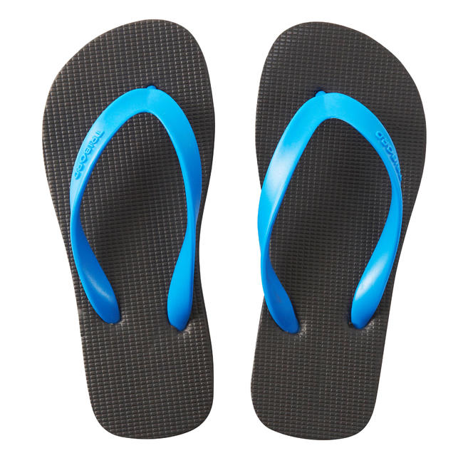 Buy Surfing Footwear Online In India|Basic Kids Flip Flops Black|Tribord