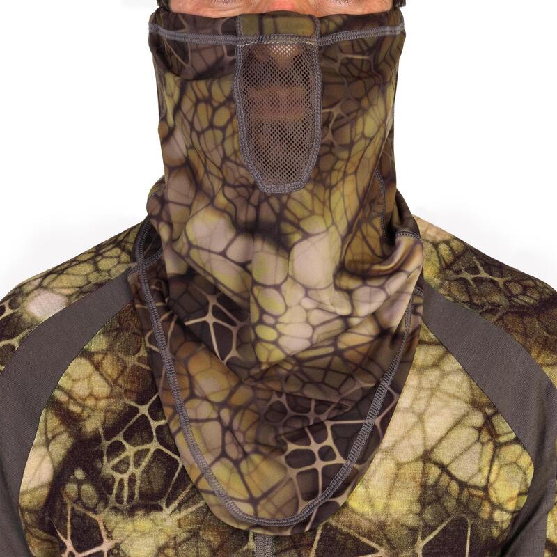 Ademende camouflage nekwarmer voor de jacht 500 Furtiv