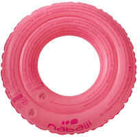 Children's inflatable swim ring 3-6 years 51 cm - Flamingo pink print