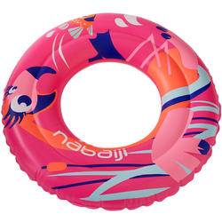 Bouée de natation gonflable 51 cm rose imprimé _QUOTE_FLAMINGO_QUOTE_ pour enfant 3-6 ans