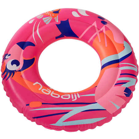 Bouée de natation gonflable 51 cm rose imprimé "FLAMINGO" pour enfant 3-6 ans