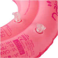 Children's inflatable swim ring 3-6 years 51 cm - Flamingo pink print