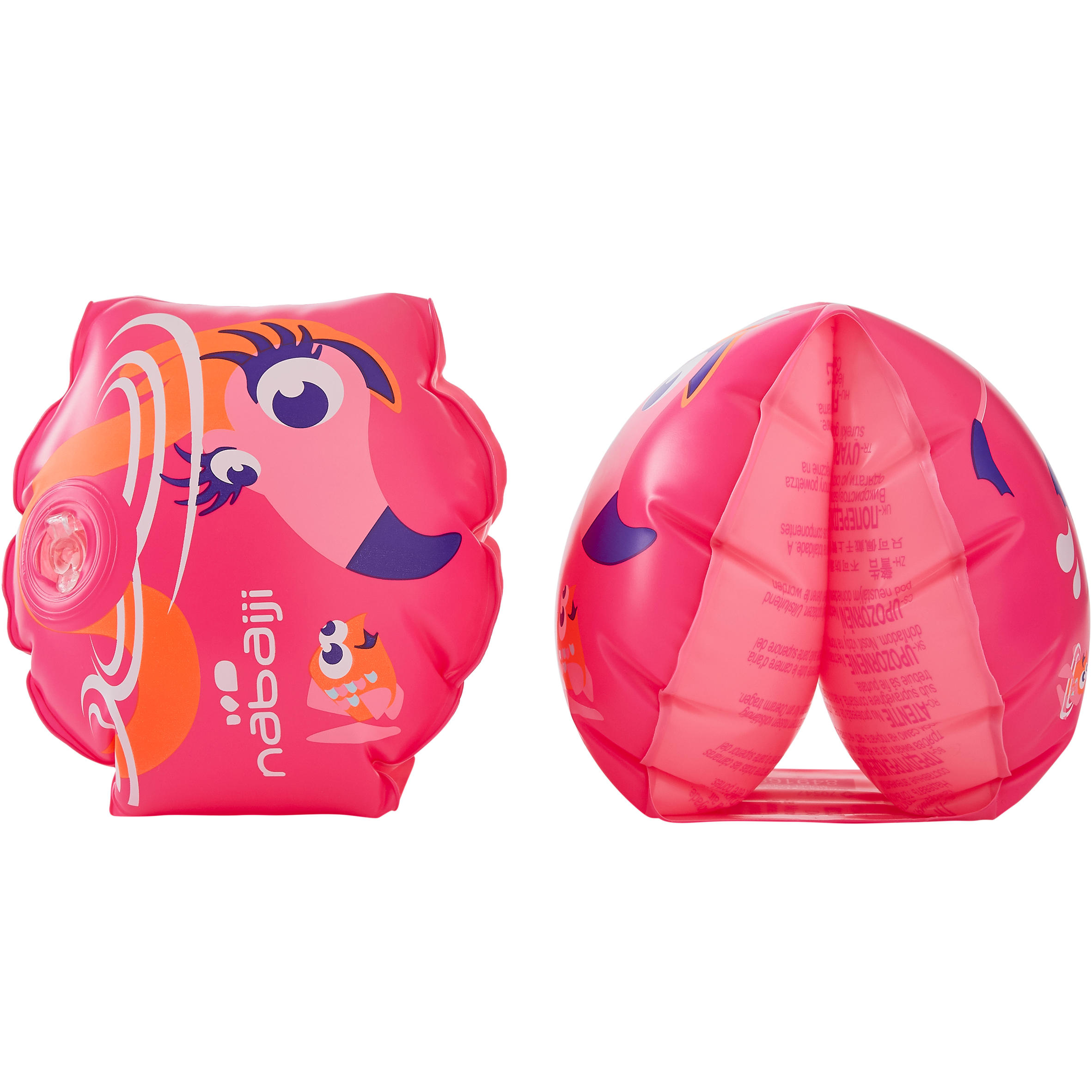 NABAIJI 11-30 kg Children's Swimming Armbands -  "PINK FLAMINGO”  print