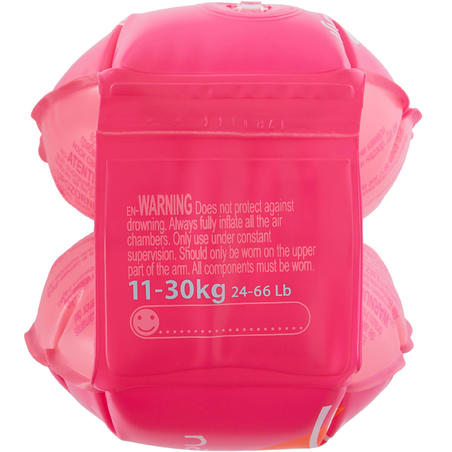 Brassards de natation  imprimé "FLAMANT ROSE"  enfants 11-30 kg