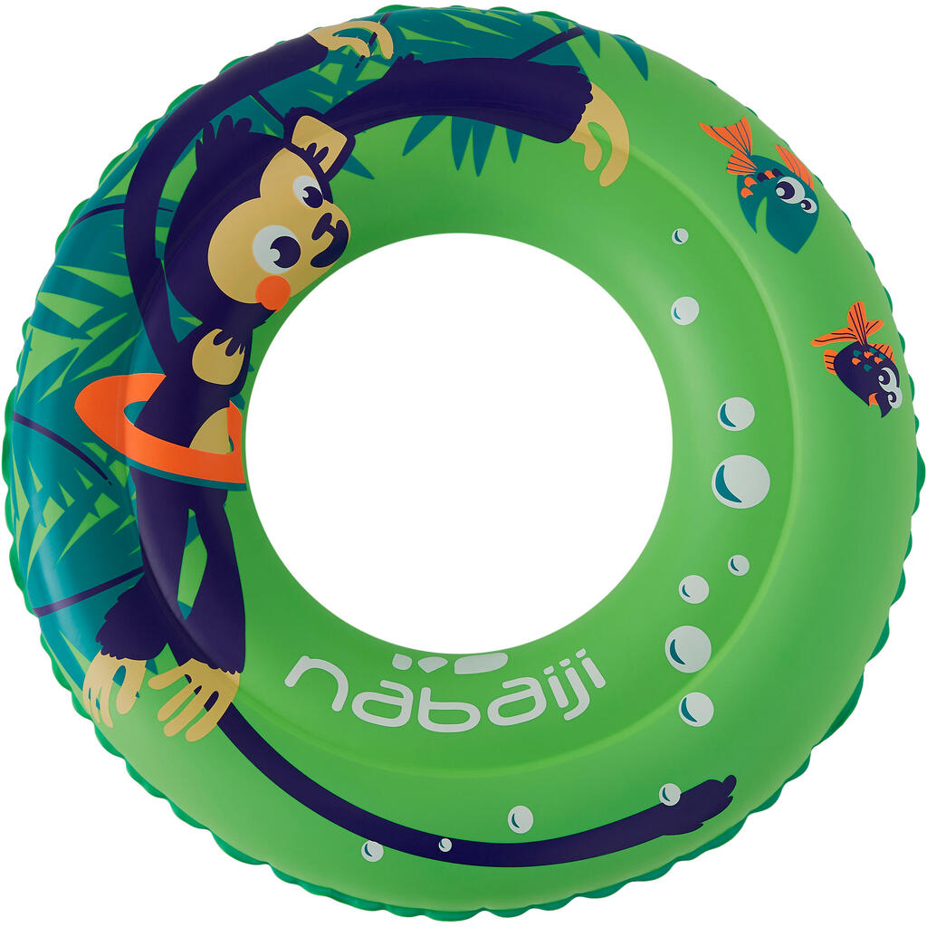 Detské nafukovacie koleso 51 cm zelené s potlačou