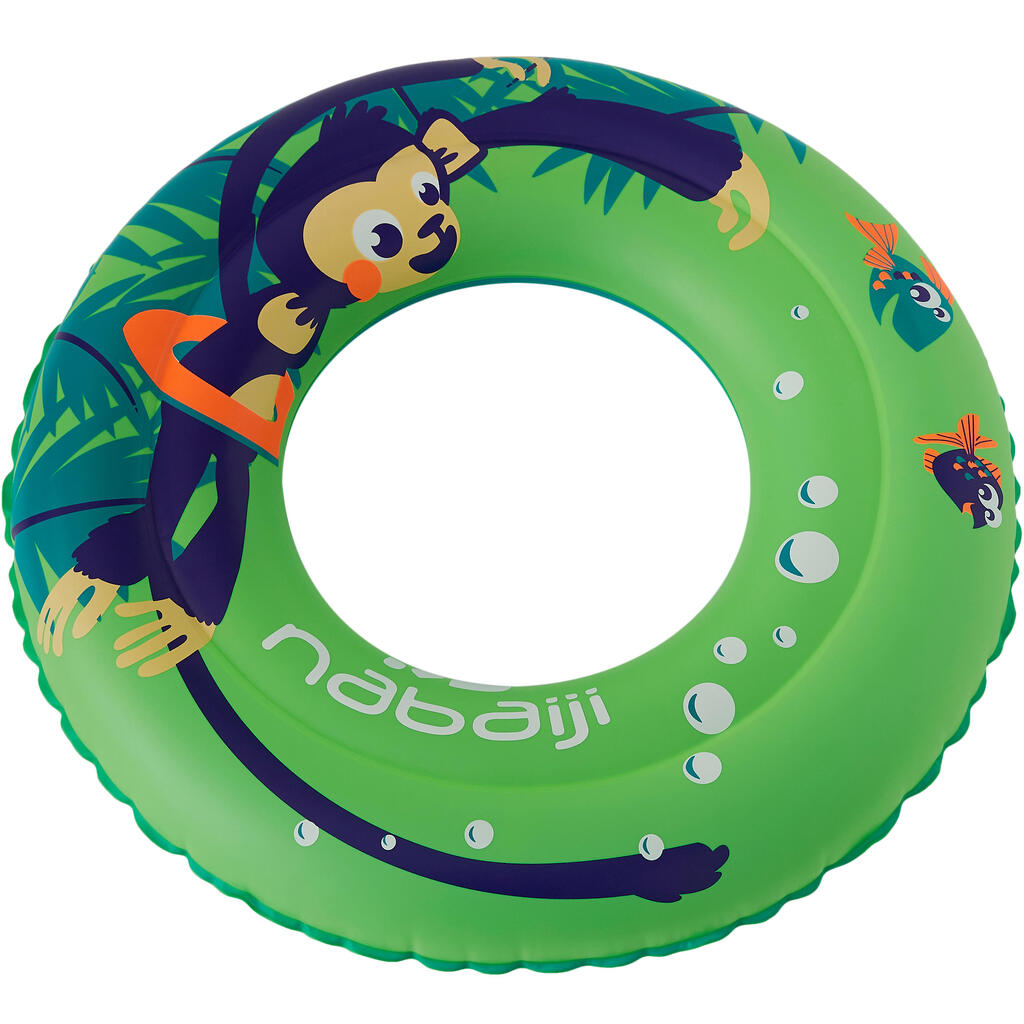 Detské nafukovacie koleso 51 cm zelené s potlačou